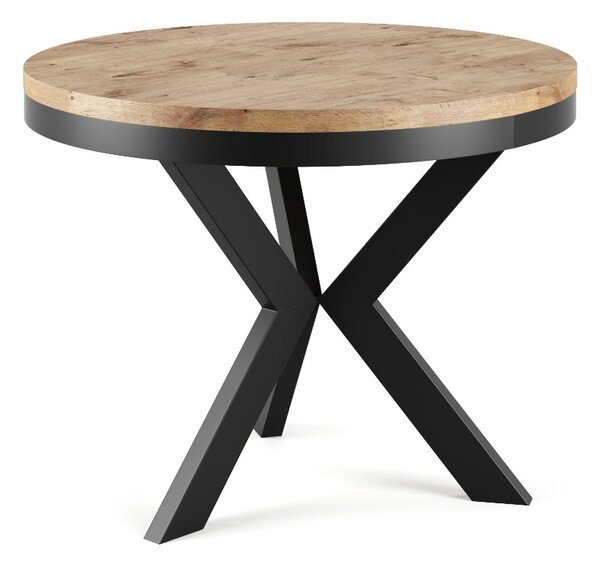 OKRÚHLY ROZKLADACÍ STÔL PIERRE 100 + 38 cm