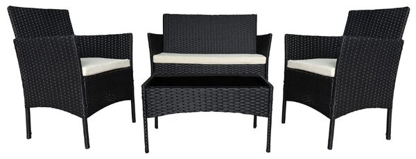 Záhradný set MADERA – čierny