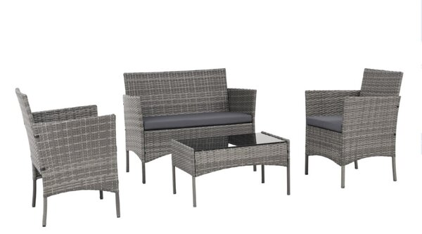 Záhradný set MADERA – sivý