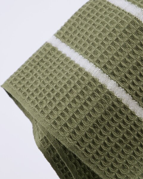 Bavlnená handrička Olive Green – set 2 ks