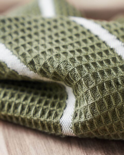 Bavlnená handrička Olive Green – set 2 ks