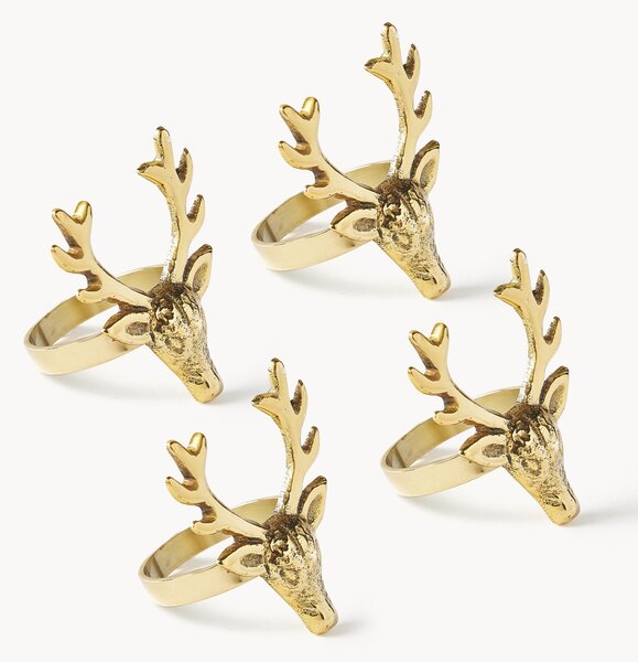 Krúžky na obrúsky Deer, 4 ks