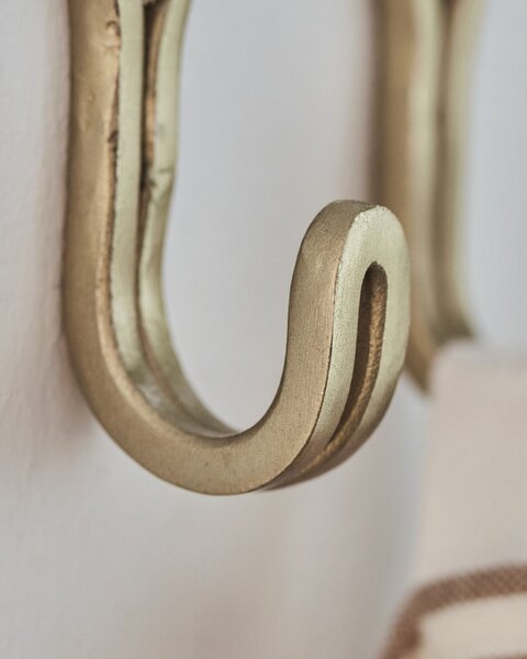 Kovové háčiky Brass Finish – set 4 ks