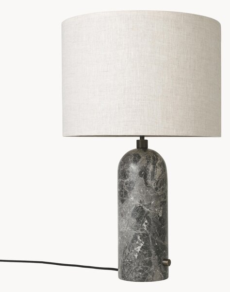 Veľká stmievateľná stolová lampa's mramorovým podstavcom Gravity, rôzne veľkosti