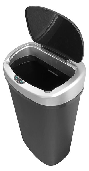 Bezdoteku Bezdotykový odpadkový kôš LIGHT plastový oválny senzorový 48 L