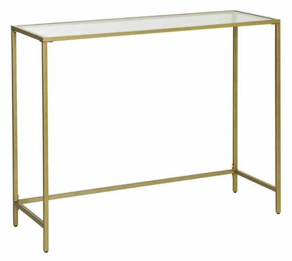 Moderný konzolový stolík 100 x 35 x 80 cm, zlatý