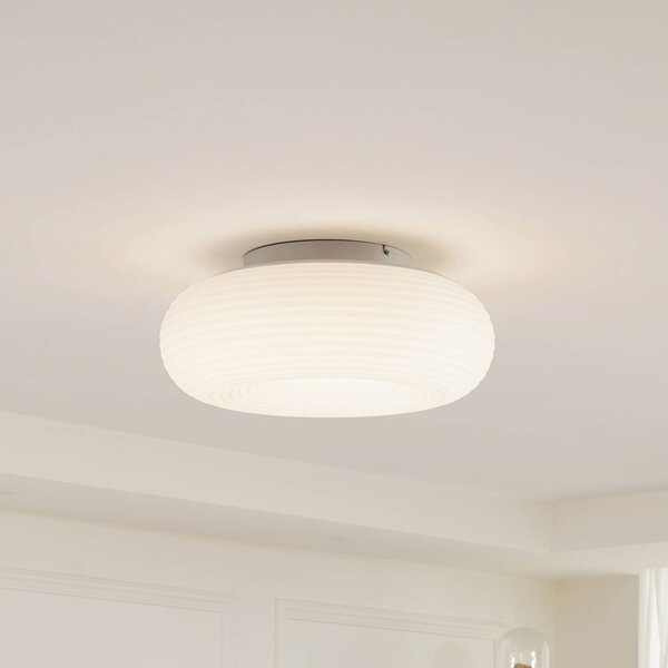 Lucande Smart LED stropné svietidlo Bolti, biele, RGBW, Tuya, Biela / opálová, Obývacia izba / jedáleň, Plast, Moderný, Závesné svietidlo
