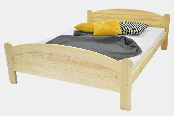 MPE, PAVLA 180x200 posteľ z masívneho dreva, dekor borovice, jelša, dub, orech