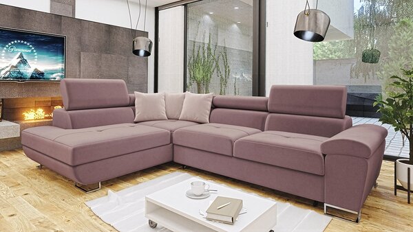 Mirjan24 Rohová rozkladacia sedačka Alvin Premium, Dostupné poťahy: Miu 2049 + Miu 2049 + Miu 2059, Strana: pravá 5903211080036