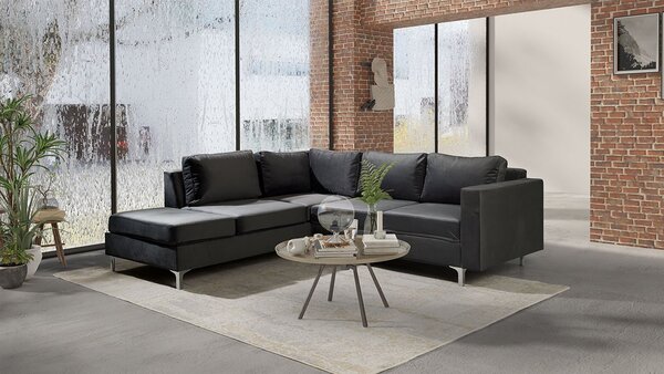 Mirjan24 Rohová sedačka Hermes Velvet, Farby: Tiffany 8, Strana: pravá 5902928137613