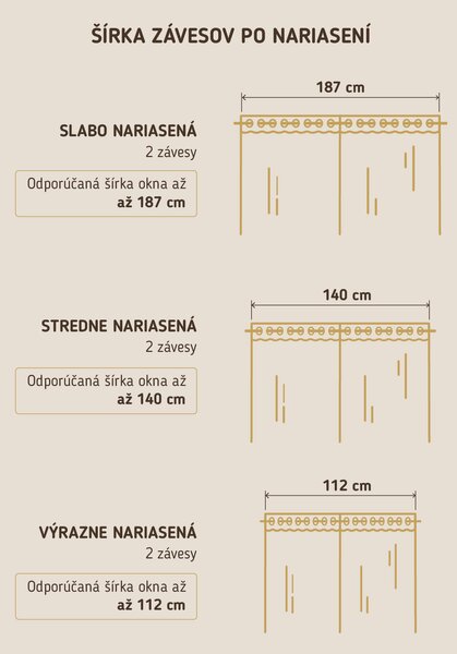 Závesy Leonardo sivočierna – 140 × 280 cm (2 ks)