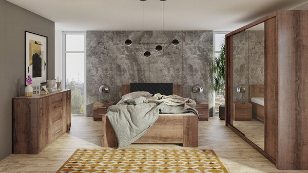 Mirjan24 Spálňa Kler VI, Farby: biela / biely + ekokoža soft 020 pik 5902928536669