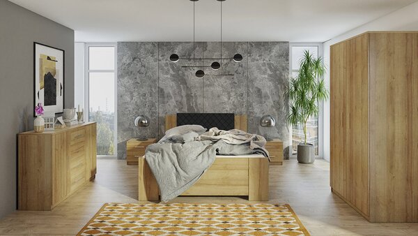 Mirjan24 Spálňa Kler XI, Farby: biela / biela + ekokoža Soft Pik 011 5902928238884