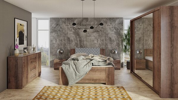 Mirjan24 Spálňa Kler VI, Farby: biela / biely + ekokoža soft 020 pik 5902928536669