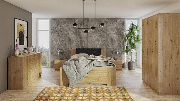 Mirjan24 Spálňa Kler XI, Farby: biela / biela + ekokoža Soft Pik 011 5902928238884