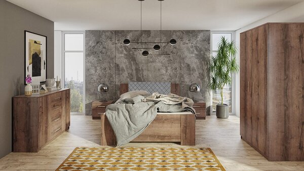 Mirjan24 Spálňa Kler XI, Farby: biela / biela + ekokoža Soft Pik 011 5902928238884