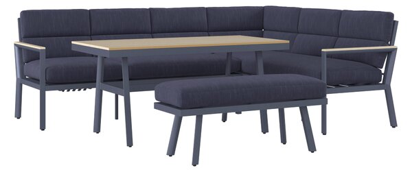 JEDÁLENSKÁ TERASOVÁ SÚPRAVA 4-dielne, kov, plast, textil Ambia Garden - Online Only záhrada, Online Only