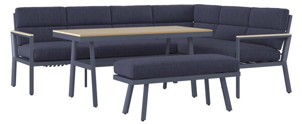 JEDÁLENSKÁ TERASOVÁ SÚPRAVA 4-dielne, kov, plast, textil Ambia Garden - Online Only záhrada, Online Only