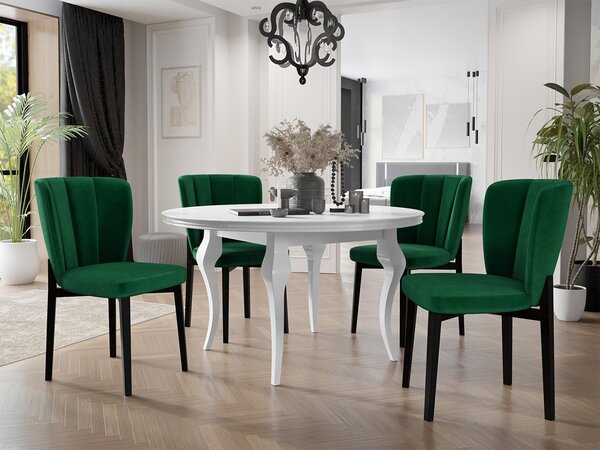 Mirjan24 Moderná čalúnená stolička ST106, Farby: čierna, Potah: Magic Velvet 2216 5903211304866