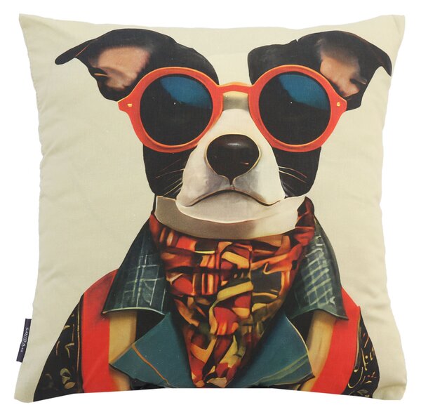 XPOSE® Set obliečok na vankúš POP-ART DOG (digitálna tlač) 43x43 cm - set 4ks