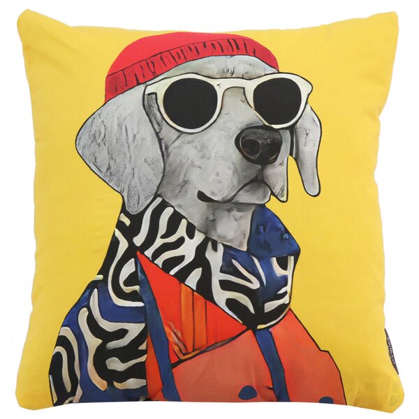 XPOSE® Set obliečok na vankúš POP-ART DOG (digitálna tlač) 43x43 cm - set 4ks