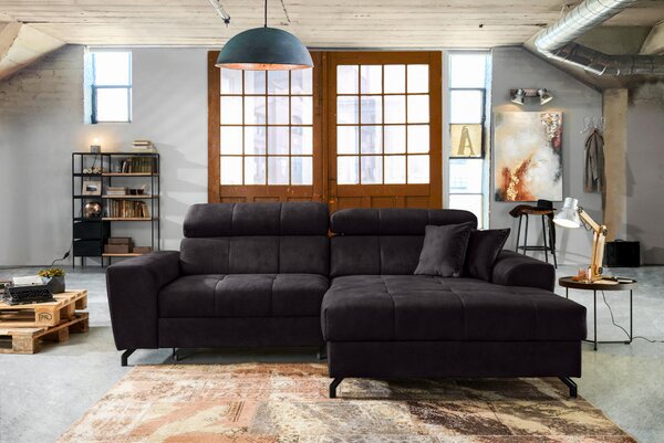 ROHOVÁ SEDAČKA, textil, baklažánová Carryhome - Sedačky, Online Only
