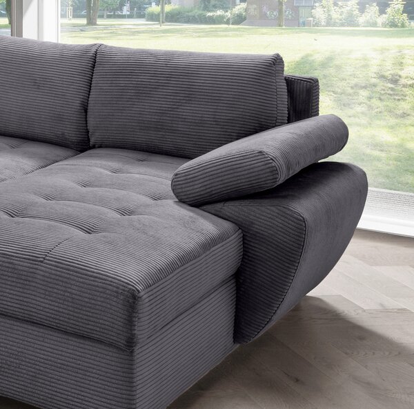 SEDACIA SÚPRAVA, textil, sivá P & B - Sedačky, Online Only