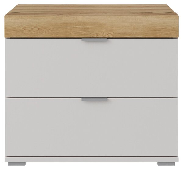 NOČNÝ STOLÍK, dub, farba duba, svetlosivá, 55/48/37 cm Dieter Knoll - Spálňové sety