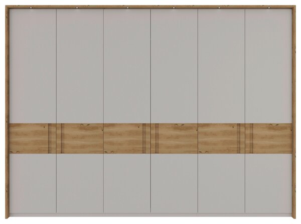 SKRIŇA S OTOČNÝMI DVERAMI, dub, farba duba, svetlosivá, 302/218/60 cm Dieter Knoll - Skrine