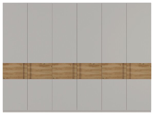 SKRIŇA S OTOČNÝMI DVERAMI, dub, farba duba, svetlosivá, 302/218/60 cm Dieter Knoll - Skrine
