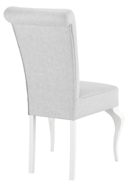 Mirjan24 Jedálenská stolička ST63, Dostupné poťahy: Magic Velvet 2258, Farby: biela 5903211381423