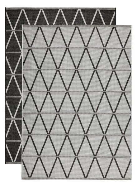 VONKAJŠÍ KOBEREC, 120/170 cm, sivá, čierna Novel - Koberce