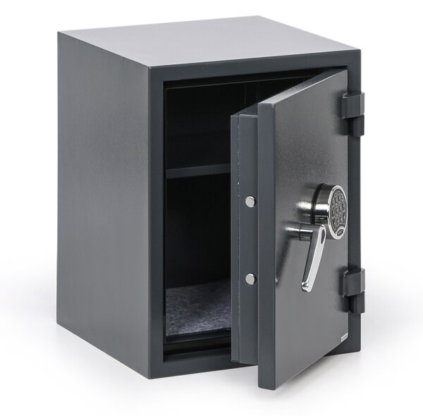 Ohnivzdorný nábytkový trezor s elektronickým zámkom, trieda S2, 580 x 440 x 435 mm