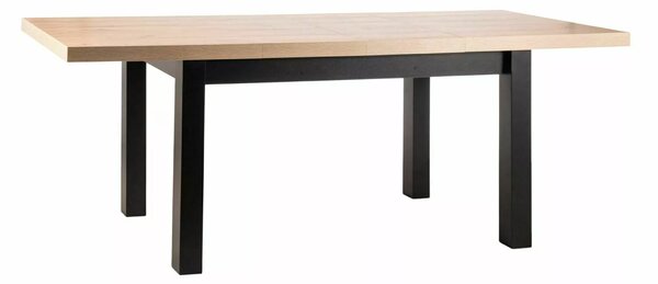 Signal PRESTO jedálenský stôl, dub artisan / ČIERNA 140(218)X80