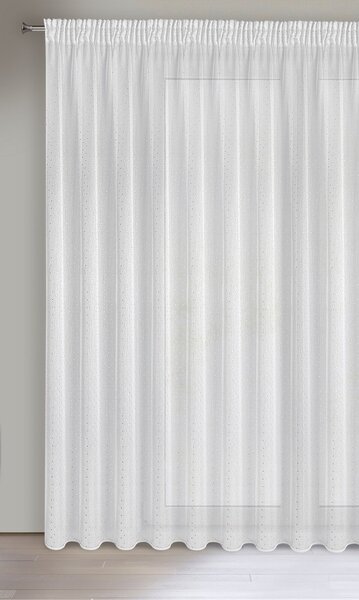 ZÁCLONA NA PÁSKE SIBEL 300 CM X 250 CM BIELA
