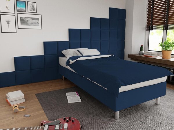 Mirjan24 Čalúnená jednolôžková posteľ Estelle B, Dostupné poťahy: ekokoža Soft 017 (biela), Rozmer postele: 80x200 5903211020858