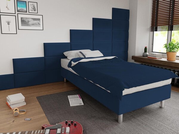 Mirjan24 Čalúnená jednolôžková posteľ Estelle B, Dostupné poťahy: ekokoža Soft 017 (biela), Rozmer postele: 80x200 5903211020858