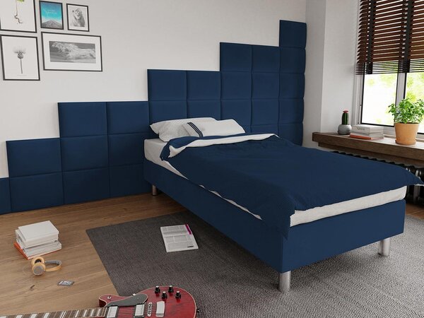 Mirjan24 Čalúnená jednolôžková posteľ Estelle B, Dostupné poťahy: ekokoža Soft 017 (biela), Rozmer postele: 80x200 5903211020858