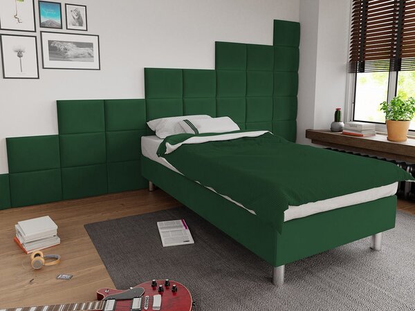 Mirjan24 Čalúnená jednolôžková posteľ Estelle B, Dostupné poťahy: ekokoža Soft 017 (biela), Rozmer postele: 80x200 5903211020858