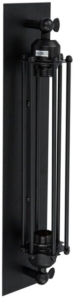 Abigali Retro nástenná lampa 1x40 W čierna KR-E27