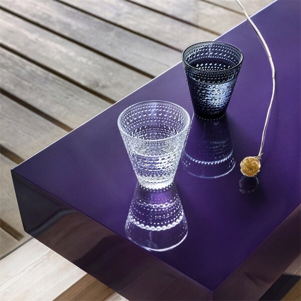 Iittala Poháre Kastehelmi 0,3l, 2ks, tmavo sivé