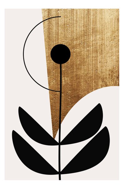 Plagát, Obraz - Kubistika - Nara nero, (40 x 60 cm)