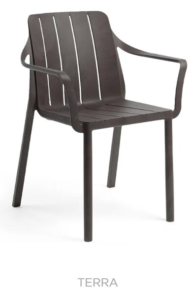Záhradná stolička s podrúčkami Nardi TIBERINA ARMCHAIR Vyhotovenie: Corda