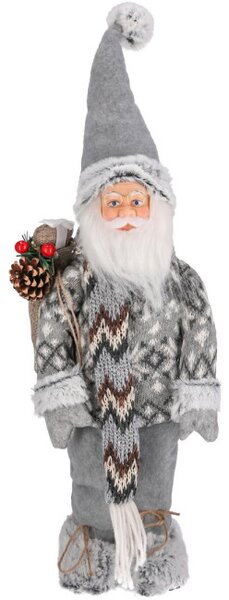 Vianočná dekorácia Santa Claus s vrecom 50 cm