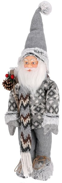 Vianočná dekorácia Santa Claus s vrecom 50 cm