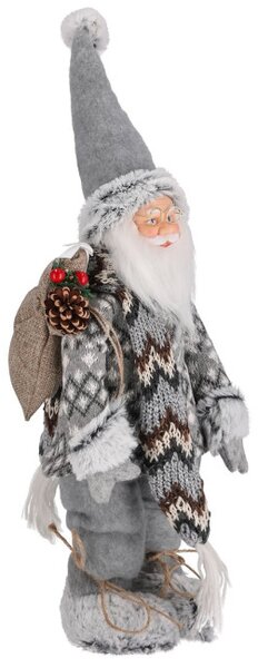 Vianočná dekorácia Santa Claus s vrecom 50 cm
