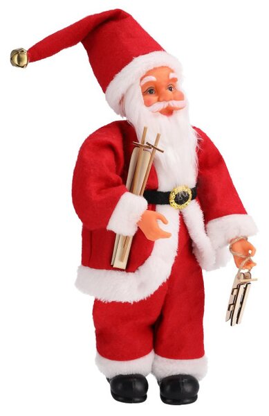 Vianočná dekorácia Santa Claus biela / červená 40 cm