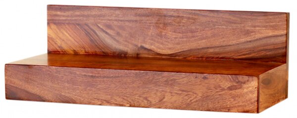 Polica na stenu Kali 50x22 indický masív palisander