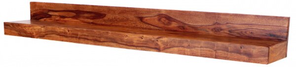 Polica na stenu Kali 150x22 indický masív palisander