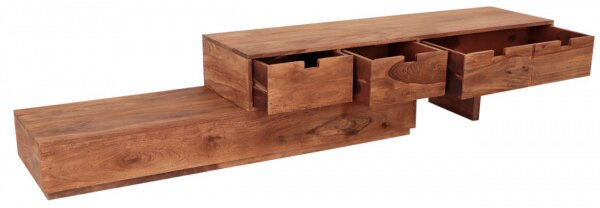 TV stolík 260x40x40 indický masív palisander